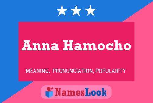 Постер имени Anna Hamocho