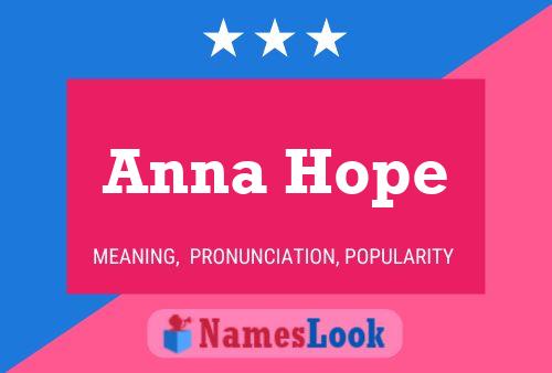 Постер имени Anna Hope