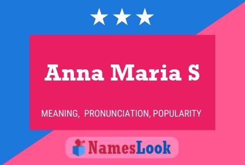 Постер имени Anna Maria S