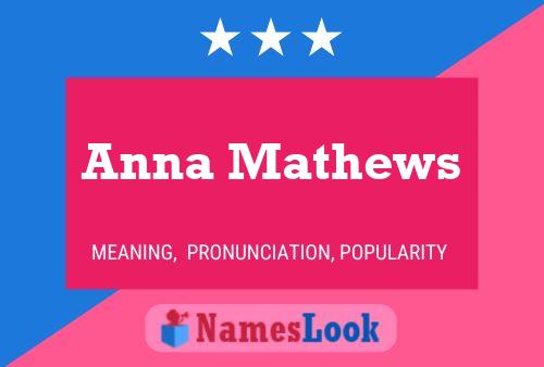 Постер имени Anna Mathews