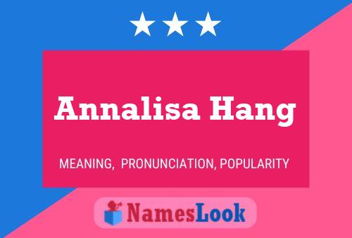 Постер имени Annalisa Hang