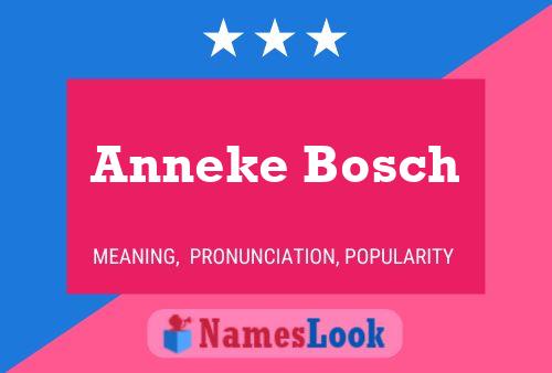 Постер имени Anneke Bosch