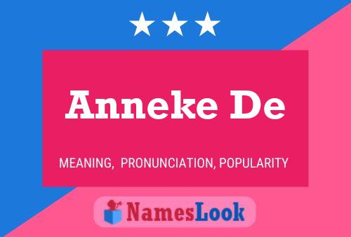 Постер имени Anneke De