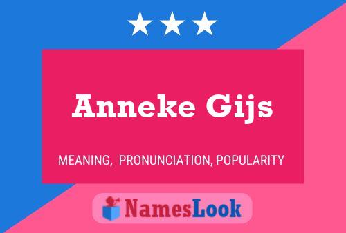 Постер имени Anneke Gijs