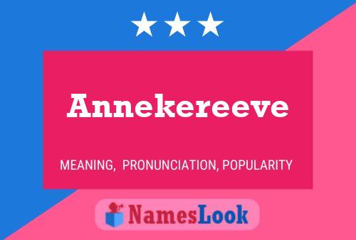 Постер имени Annekereeve