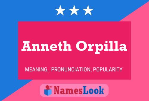 Постер имени Anneth Orpilla