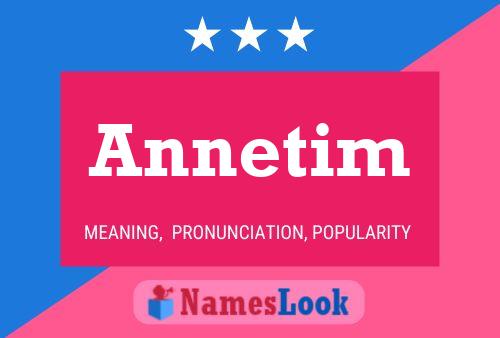 Постер имени Annetim