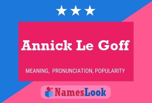 Постер имени Annick Le Goff