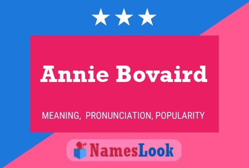 Постер имени Annie Bovaird