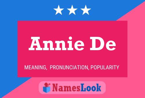 Постер имени Annie De