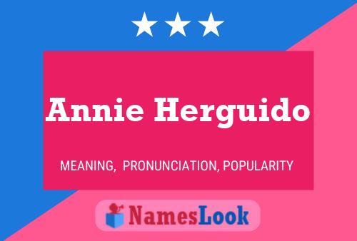 Постер имени Annie Herguido