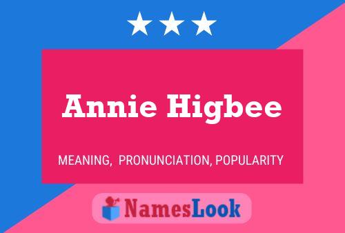 Постер имени Annie Higbee