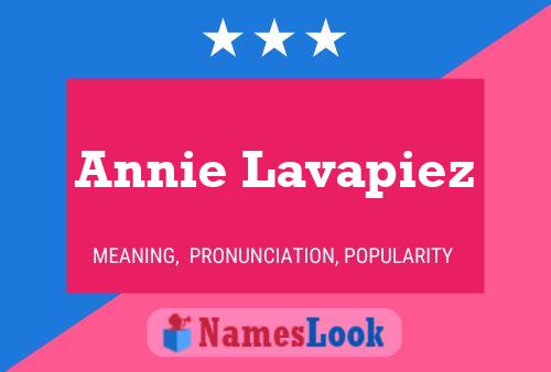 Постер имени Annie Lavapiez