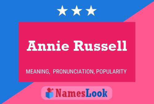 Постер имени Annie Russell