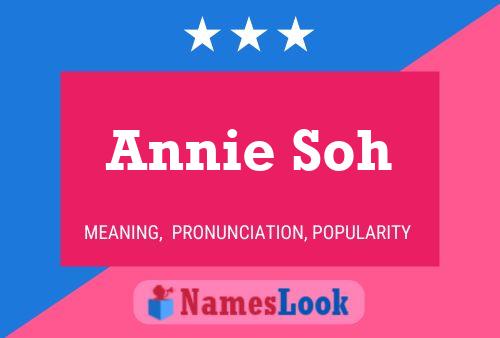 Постер имени Annie Soh