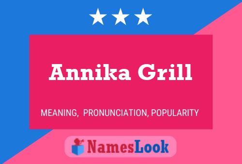 Постер имени Annika Grill