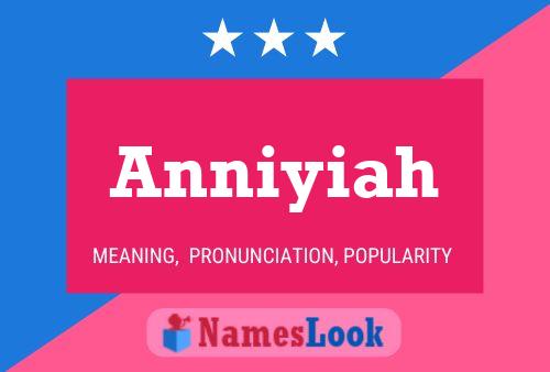 Постер имени Anniyiah