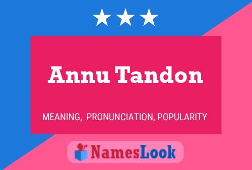 Постер имени Annu Tandon