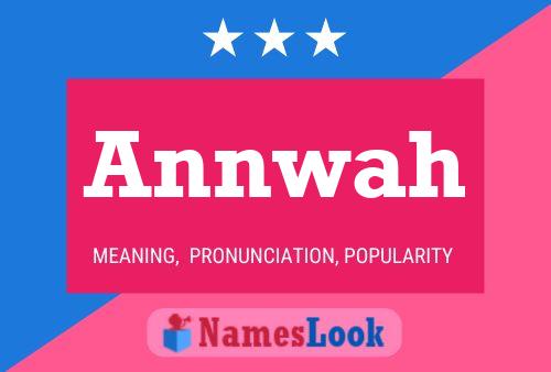 Постер имени Annwah