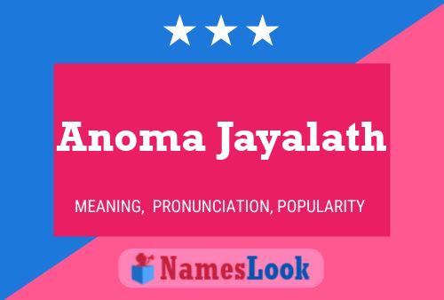 Постер имени Anoma Jayalath