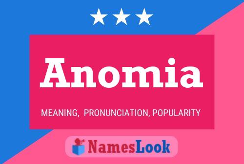 Постер имени Anomia