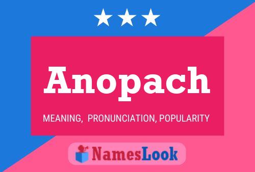 Постер имени Anopach