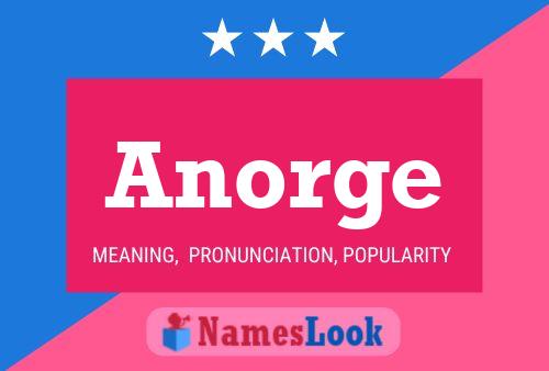 Постер имени Anorge