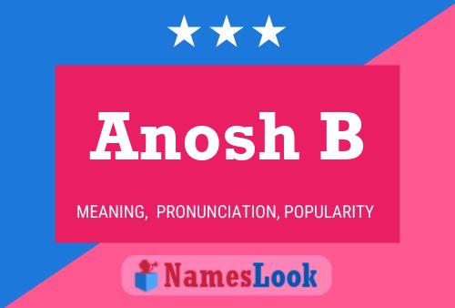 Постер имени Anosh B