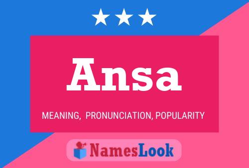 Постер имени Ansa