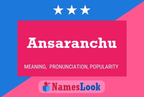 Постер имени Ansaranchu