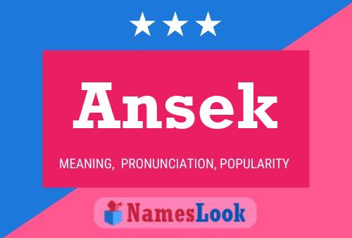 Постер имени Ansek