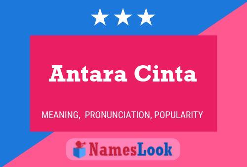 Постер имени Antara Cinta