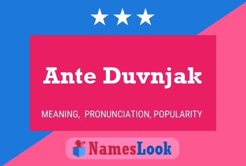 Постер имени Ante Duvnjak