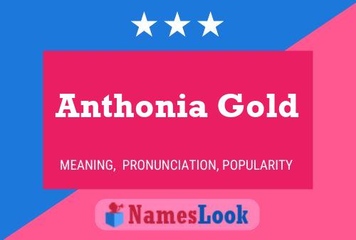 Постер имени Anthonia Gold