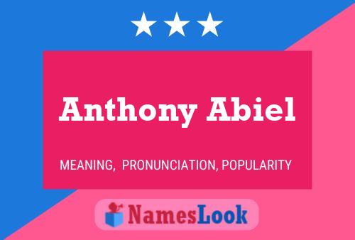 Постер имени Anthony Abiel