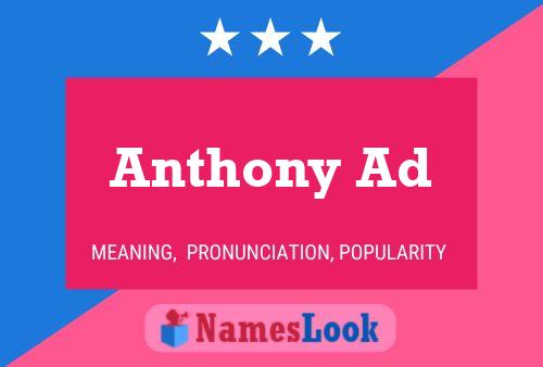 Постер имени Anthony Ad