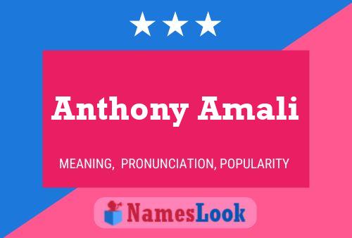 Постер имени Anthony Amali