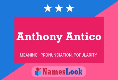 Постер имени Anthony Antico