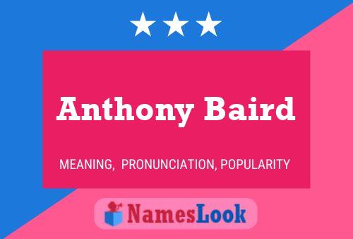 Постер имени Anthony Baird