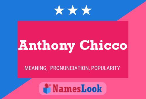 Постер имени Anthony Chicco