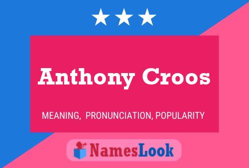 Постер имени Anthony Croos