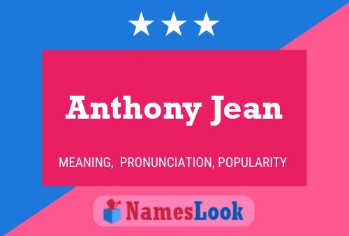 Постер имени Anthony Jean