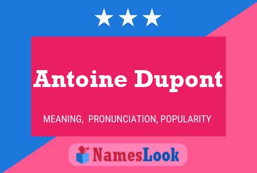 Постер имени Antoine Dupont