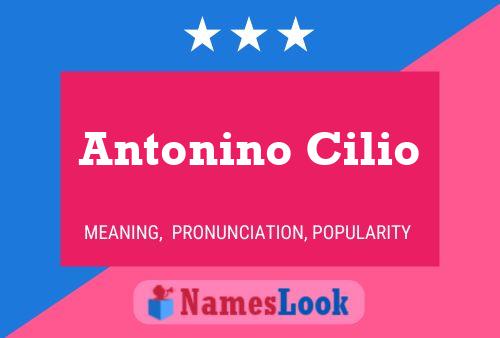 Постер имени Antonino Cilio