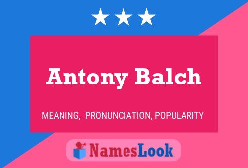 Постер имени Antony Balch