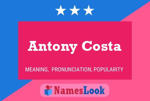 Постер имени Antony Costa