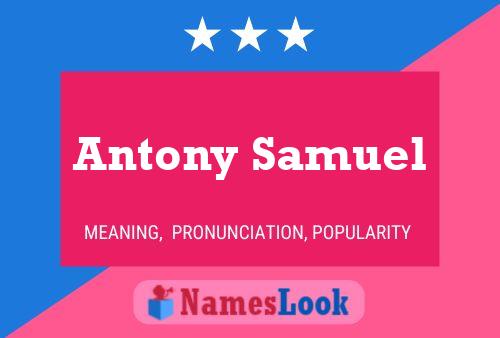 Постер имени Antony Samuel