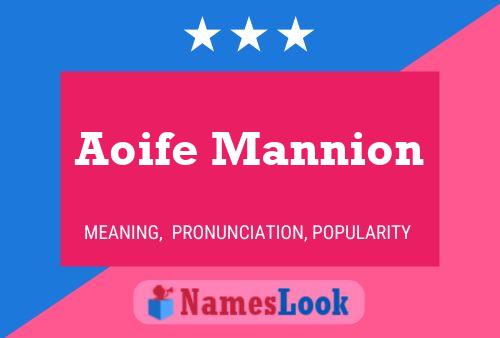 Постер имени Aoife Mannion