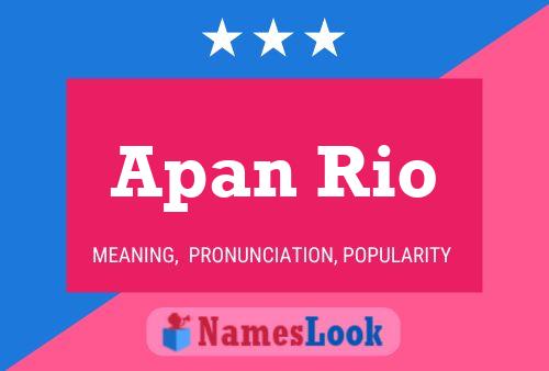 Постер имени Apan Rio