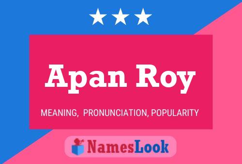 Постер имени Apan Roy